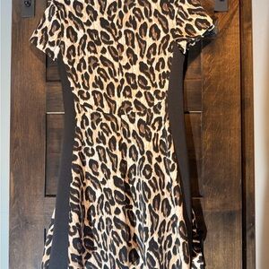 Vince Camuto Animal Print Midi Dress